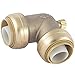 SharkBite 1 Inch 90 Degree Elbow with Drain Vent, Push to Connect Brass Plumbing Fitting, PEX Pipe, Copper, CPVC, PE-RT, HDPE, U5260LFA