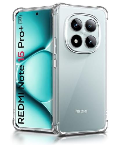 Image of WOW IMAGINE Clear Back Cover Case for Redmi Note 15 Pro Plus 5G Shockproof Soft TPU Case | Cushioned Edges for Ultimate Protection Back Cover Case - Transparent