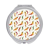 Matériau : fabriqué à partir de fer galvanisé avec une surface miroir argentée, ce miroir de poche aquarelle Rainbow Peppers A Print peut être utilisé comme miroir de maquillage, miroir grossissant, miroir portable, miroir mini et miroir de maquillage portable. Le cadre robuste et la réflexion claire le rendent adapté pour le toilettage quotidien