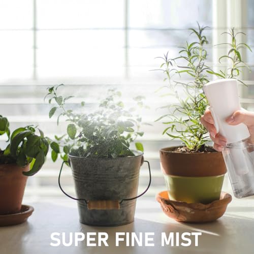 ELEMSY Spray Bottle For Hair (2 Pack 6.8 OZ) Continuous Mister Empty Spray Bottles, Ultra Fine Mist Water Sprayer for Hairstyling, Cleaning, Plants, Pets, Barbers, Salons, Essential Oil Scents4