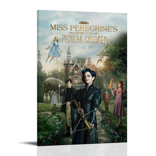 Miss Peregrine's Home for Peculiar ChildrenPoster Pop Room Aesthetics Retro Canvas Wall Painting Room Decoration Inspiration Poster Gallery Wall Painting Fan Gifts Bedroom Room Decor 12 x 18 pulgadas
