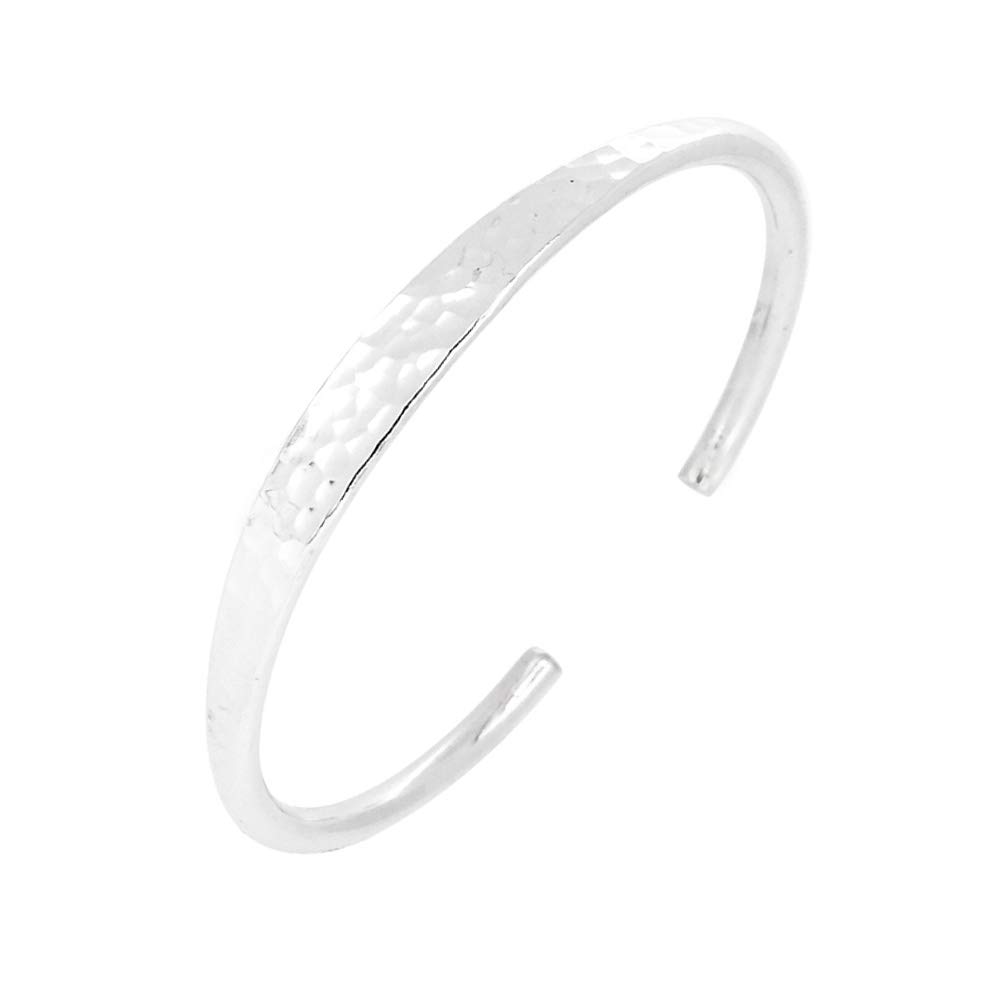 Bracelet Jonc REMINISCENCE En Argent Massif Martelé - État Excellent, Pièce Unique Et Stylée