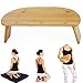 Sgabello da meditazione, sgabello pieghevole da meditazione portatile con gambe oblique, sgabello ergonomico per yoga in ginocchio, seggiolino in bambù, adatto per yoga, meditazione, preghiera, Sei