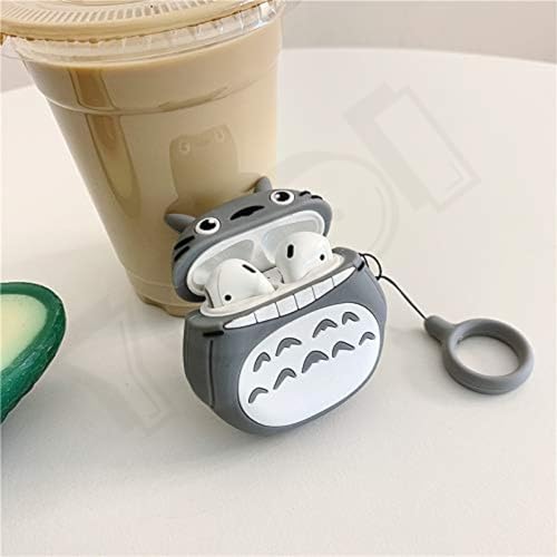 Image of YODI Case Cover for Airpods Pro|Pro 2|Airpods Pro 3|Airpods 4 Pouch, Silicone Cases with Cleaner Kit 360 Drop Protection,Shock-Resistant ((Totoro), Airpods 4)