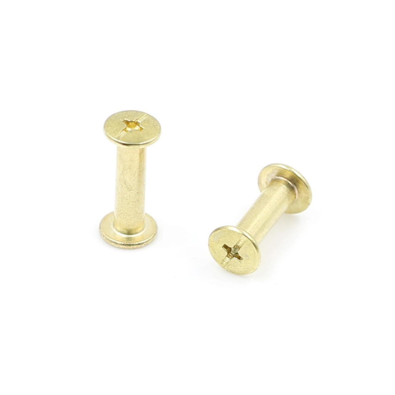 OSALADI Brass Chicago Screws 120 Pack M5*6 Binding Screws for Photo Album Book Book Binding Cradle Scrapbooking Supplies