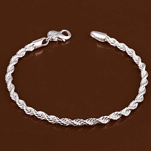 Preisvergleich Produktbild Relovsk Armband, Mode, Mode, Schmuck, Silber, Blitz, Verdrehtes Seil, Versilbert
