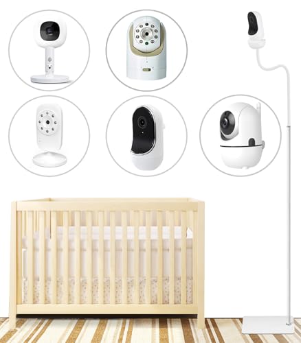 Image of Baby Monitor Floor Stand Compatible with Hellobaby ,Infant Optics,Nanit Pro, Owlet Cam/Cam 2 Baby Monitor, Adjustable Height 67",Also fit for Cameras with 1/4 Thread Connection,Universal Camera Stand