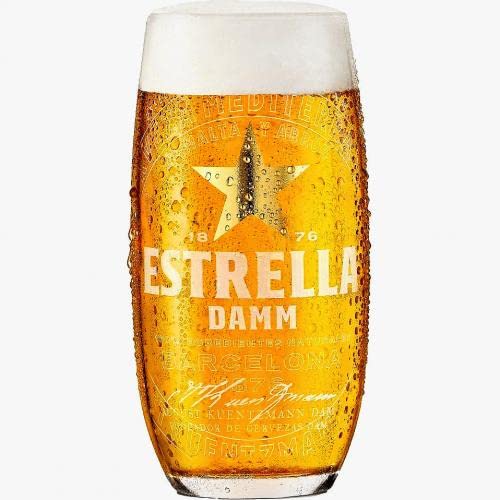 Estrella - Bicchiere da birra da 330 ml, 33 cl, in confezione regalo, prodotto da GarageBar