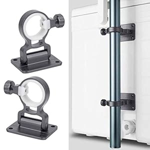 Auplew 2 stuks Vissen Stoel Klem Stoel Paraplu Houder Vissen Paraplu Mount Houder Connector Voor Vissen Paraplu Aluminium Boot Rod Houder Accessoires Paraplu Stand Muur Beugel Staafjes