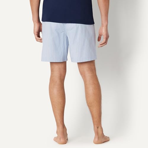 Image of Amazon Essentials Men's Lounge Sleepwear Pajama Bottom Shorts, Cotton Stretch Poplin