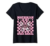 Photo Gallery donna mothman È il mio spirito animale criptozoologia cryptid ragazza mamma maglietta con collo a v Photo Gallery donna mothman È il mio spirito animale criptozoologia cryptid ragazza mamma maglietta con collo a v