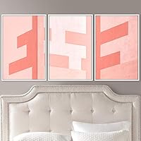 3 Piece Framed Canvas Wall Art Abstract Colorful Cool Geometric Canvas Prints Home Artwork Decoration for Living Room,Bedroom - 16