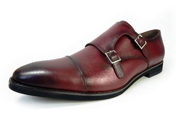 新品 定5万 EU43 ECCO ダブル モンク ビジネス シューズ 革靴 茶 新品 定5万 EU43 ECCO ダブル モンク ビジネス シューズ 革靴 茶