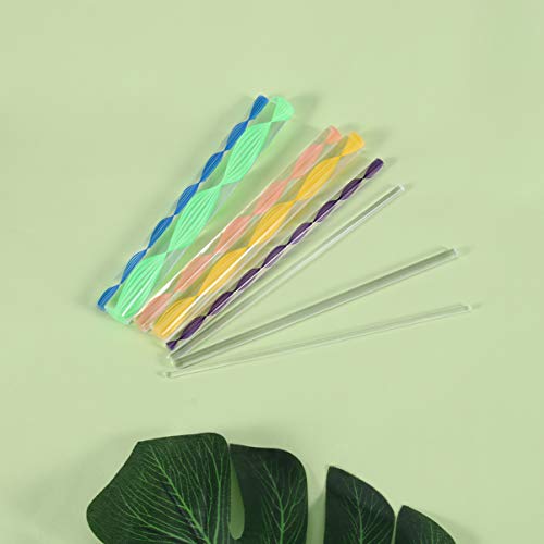 8 peças de varetas de pontilhamento de ponta dupla bastões de acrílico para lápis de cera para manic