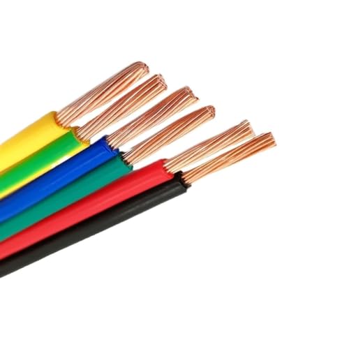 Fils électriques en cuivre de 10mm2 câble électrique flexible noir pour câblage