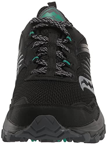 Saucony Women's Excursion Tr15 Trail Running Shoe, Black/Jade, 7.5 #TOP1