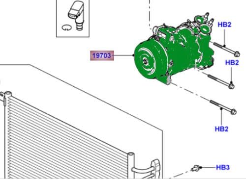 Miniatura 2 de COMPRESOR DE AIRE ACONDICIONADO LAND ROVER SPORT 2010-2013 3.0L V6 DIESEL LR058017 NISSENS