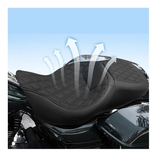 Cojín de asiento de PU para pasajero de moto Touring Road King 2009-2022 5