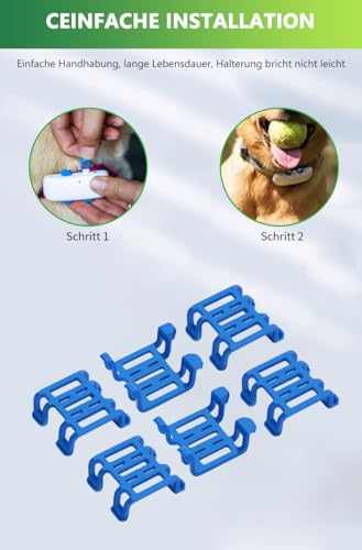 Bouge Gummiklemme Kompatibel mit Trac-ti GPS Dog 4 Tracker für Hunde, 6er-Pack Gummi Clip Zubehör für Hunde