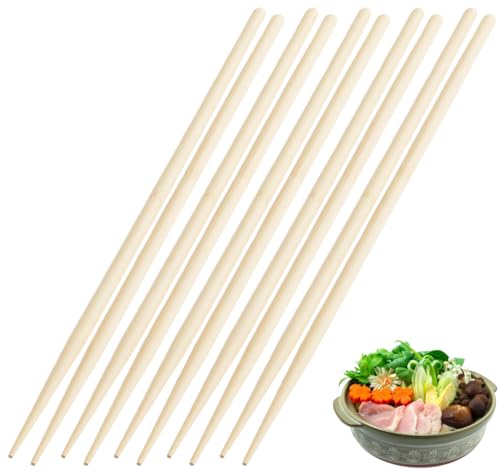JapanBargain 3666, Extra Long Cooking Chopsticks Bamboo Wood Cooking Chop sticks for Frying Shabu...
