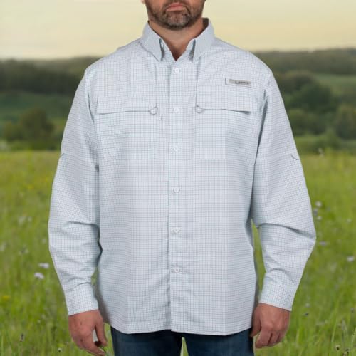 HABIT Men’s Skirr River Long Sleeve River Guide Fishing Shirt2