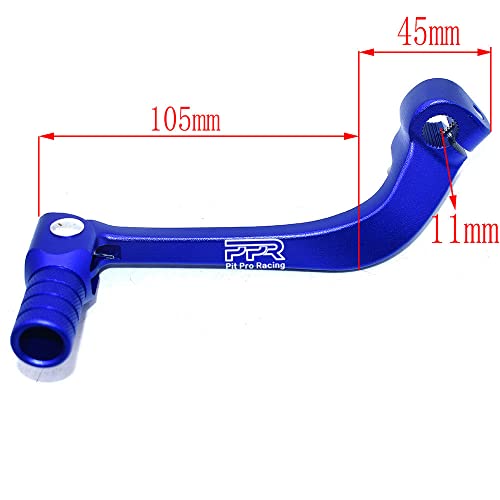 Image of Gear Shift Lever, Rod Alloy Aluminium Folding Gear Lever Fits for Motorcycle BSE CRF 110 Apollo TTR 125 Motorcycle 50cc 110cc 250cc Dirt Pit Bike(Black&Green)