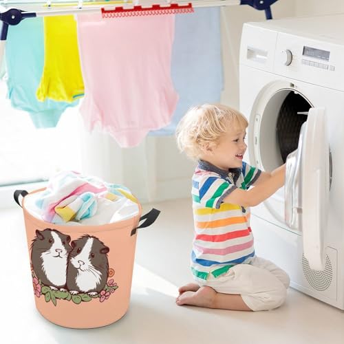 Panier à linge pliable cochons d'Inde pour une salle de bain rangée - 6