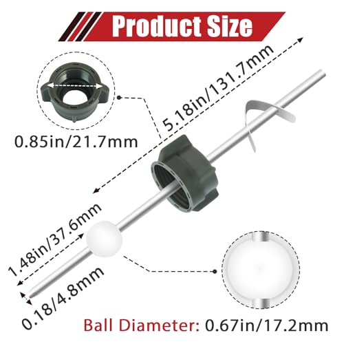 4-Pack Lavatory Pop Up Center Piece Assembly Fit for Price Pfister and Other Major Brands, Replacement for PS2673, PS469, PS8327, Pivot Rod Drain Stopper Repair Kit