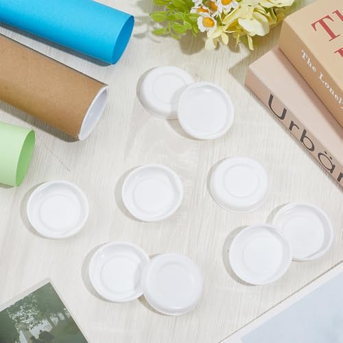 DELORIGIN 100 Stück Versandhülsen Endkappen 54mm Kunststoff Endkappen Versandhülsenverschluss Für Papierdokumente Poster Karton Versandhülsen Versandlagerung