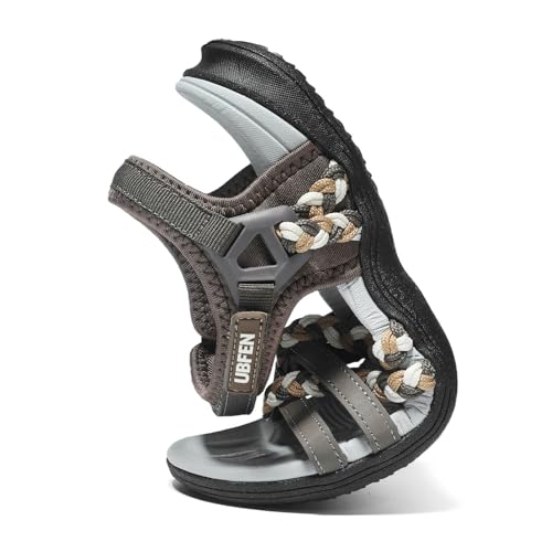 Image of UBFEN Womens Hiking Sandals Outdoor Comfortable Sport | Lightweight, Water Sandals, Adjustable Straps, Arch Support, Ideal for All-Day Wear, Beach, Vacation, Camping, Walking