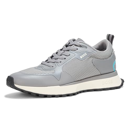 Image of BOSS Men's Big Logo Mesh Mix Lace Up Sneaker