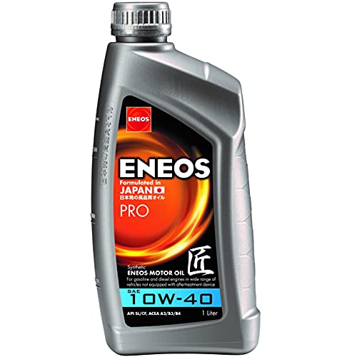 ENEOS Motoröl 10W40 “PRO” 1L - Motorenöl für Auto - Vollsynthetisch Motor Öl - Weniger Kraftstoffverbrauch - Motorschutz