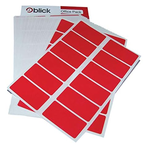 Blick Value Pack Labels 25 x 50 mm 320 Per Pack Red Cover