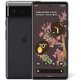 Google Pixel 6 – 5G Android Phone – Unlocked Smartphone with Wide and Ultrawide Lens – 128GB – Stormy Black (Renewed)