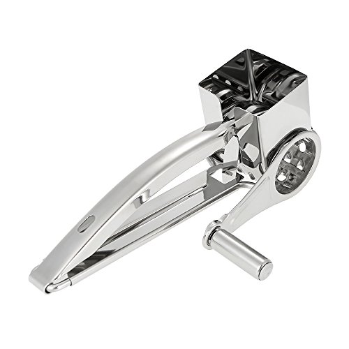 Decdeal Manual de Aço inoxidável Rotativo Ralador de Queijo Slicer Multi-Purpose Queijos Cenouras Pe
