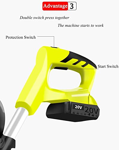 Portable Cordless Electric Rototiller with 5200mAh Rechargeable Battery and ChargerElectric Walk-Behind Cultivator for Gardens and Vegetable Plots.