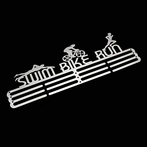 DHTOMC Sportmedaillehouder medaillehouder opleggen, 36/60 lopen, fietsen, zwemmen, sport, medaillerek, rek, decoratie, weergave - Image 5