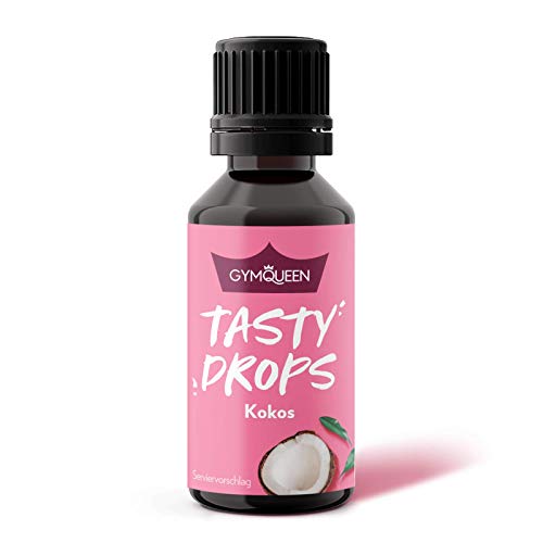 GymQueen Tasty Drops, Kokosnuss, Flavour Drops ohne Kalorien, 30ml