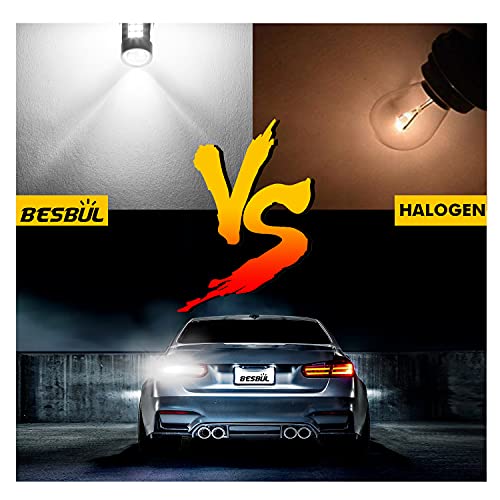 Besbul 7443 Led Bulb White, Super Bright 7440 Led Bulbs, T20 W21W Led Bulb For Reverse Brake Backup Tail Lights, Pack Of 2 #TOP6