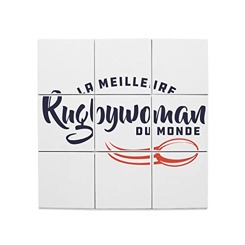 Carreaux Céramique Rugby décoratif 15,2 x 15,2 cm fresque murale ballon XV sport équipe