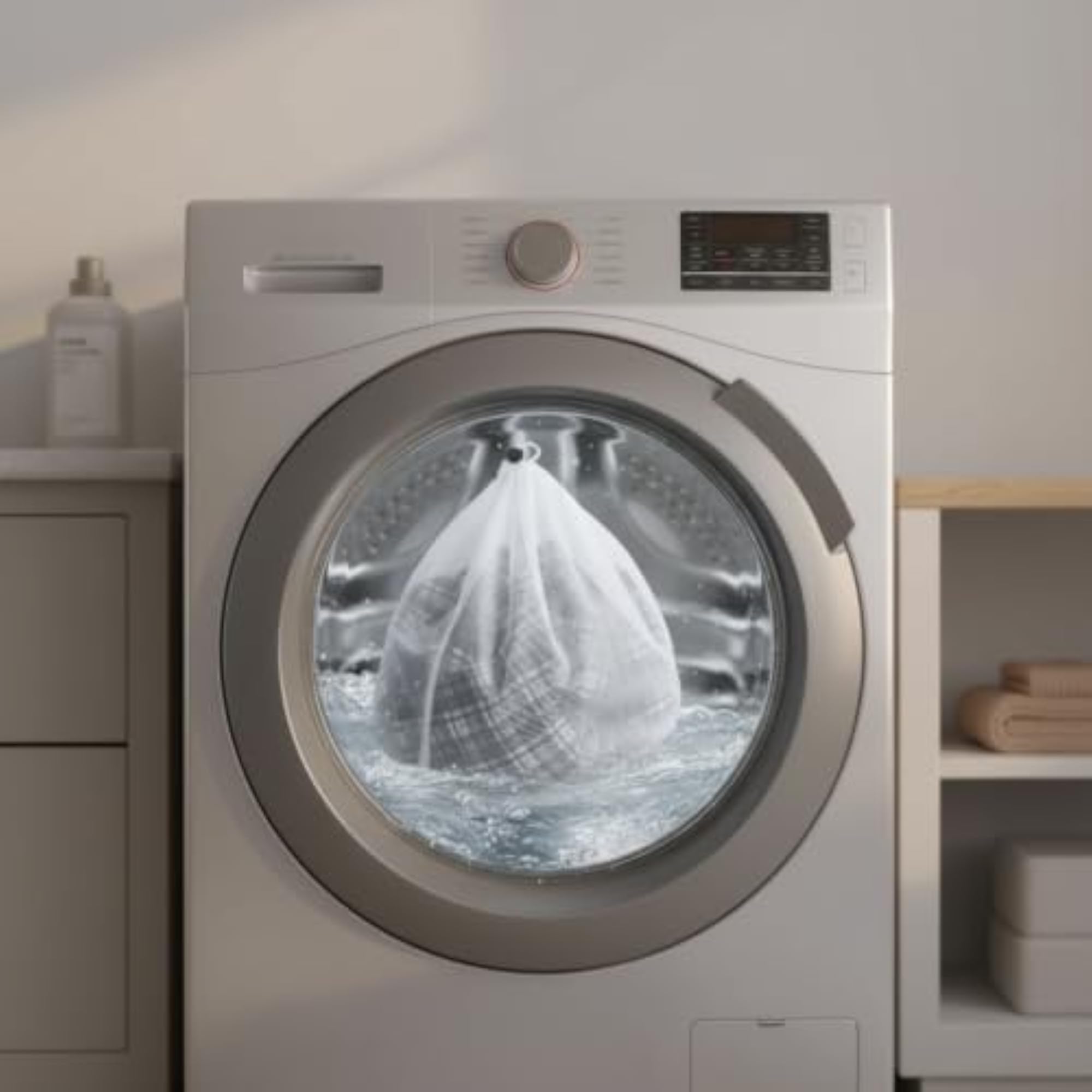 Drawstring Laundry Mesh Bags for Washing Machine, Large Capacity