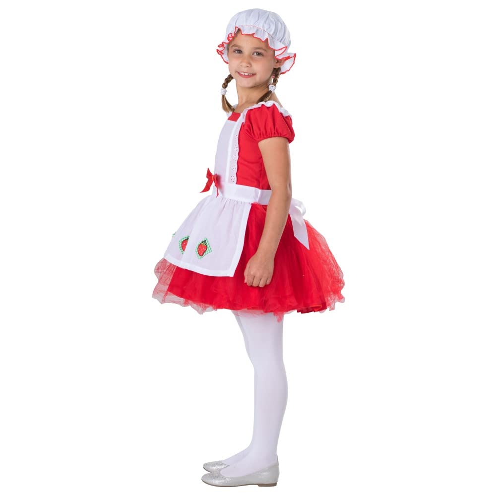 Dress Up America Kostium baleriny w kolorze czerwonej truskawki dla dziewczynki
