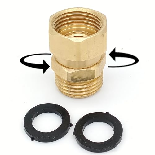 Garden Hose Swivel Adapter Fitting (Brass)