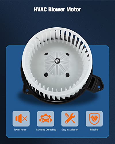 Eccpp Abs Plastic Heater Blower Motor 700012 For Dodge For Jeep W/Fan Cage Replacement Fit For 2002-2008 For Dodge Ram 1500 2500 3500 4000/2002-2004 Replacement For Jeep Grand Cherokee #TOP2