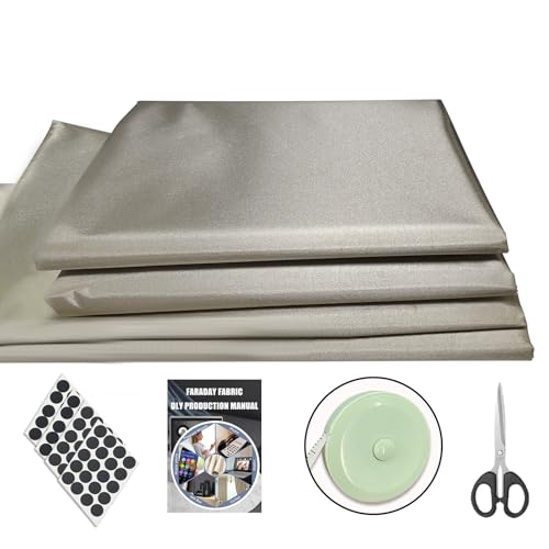 LAZTZQ Faraday Fabric 43 W118 L(Big 3 Yards) Faraday Military Grade Conductive Material Faraday Blanket