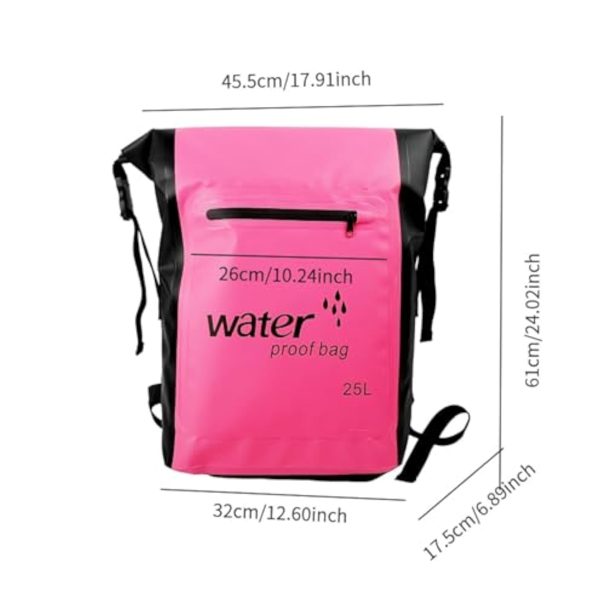 25L PVC Water Resistant Backpack for Water Sports