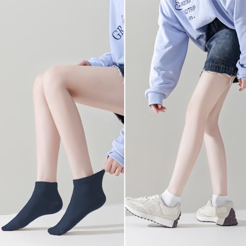 Image of EPEIUS Women's Bamboo Ankle Socks - Seamless Toe, Low Cut, No Show, Lightweight 3 /6 Pack