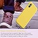 Vooii for iPhone X Case, iPhone Xs Case, Soft Silicone Gel Rubber Bumper Case Microfiber Lining Shockproof Full-Body Protective Case Cover for iPhone X/Xs - Lemon Yellow