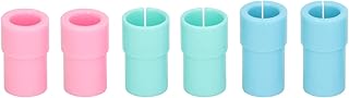 Soporte adaptador de bolígrafo de 6 piezas, kit de accesorios de adaptador de bolígrafo ABS de 3 colores compatible con 6 piezas (2 piezas rosa, 2 piezas verde y 2 piezas azul)