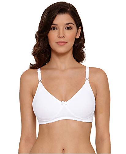 Image of Lyra Women's Moulded Encircled Bra(513) Pack of 2 White & Black,30B